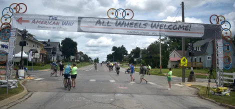 Marshalltown welcomes riders from all over the world and shows what community looks like